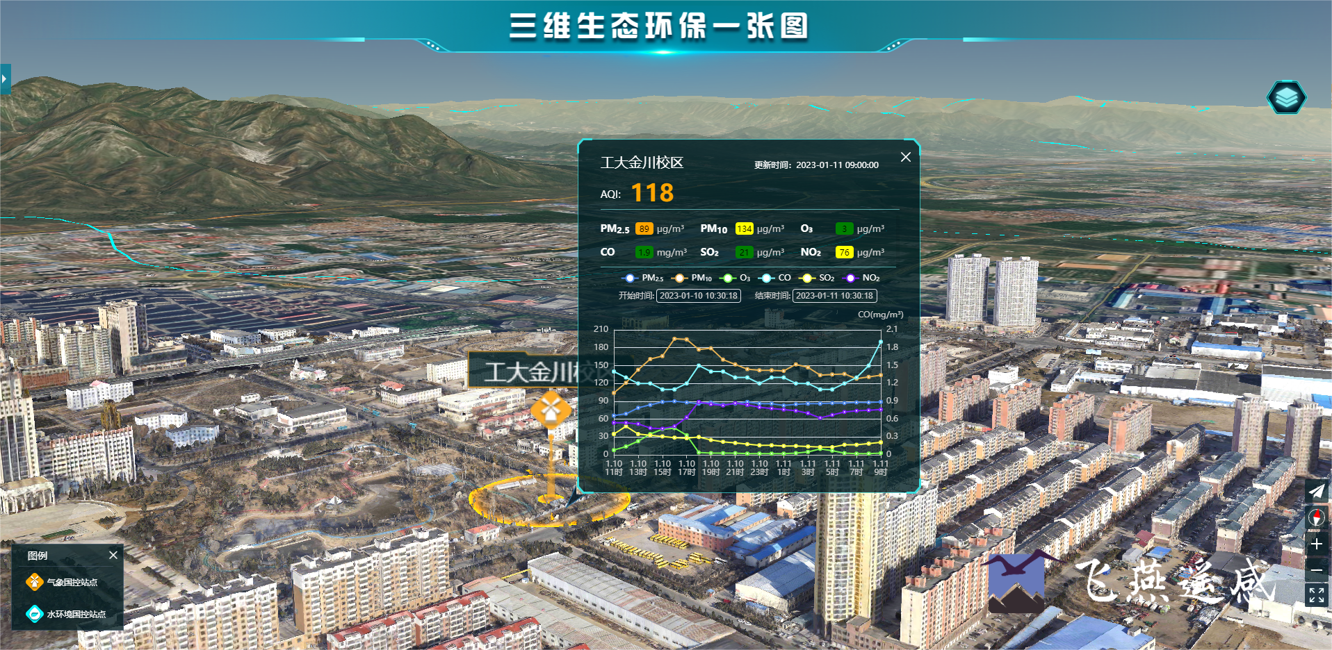 智慧環(huán)保三維可視化系統(tǒng)平臺，生態(tài)環(huán)境立體場景“入行入心”